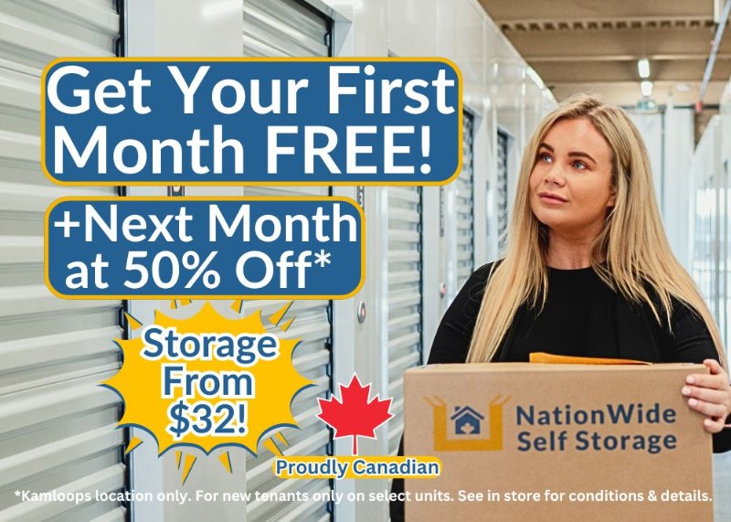 Storage Units at NationWide Self Storage - 1502 Hugh Allan Drive, Kamloops, BC